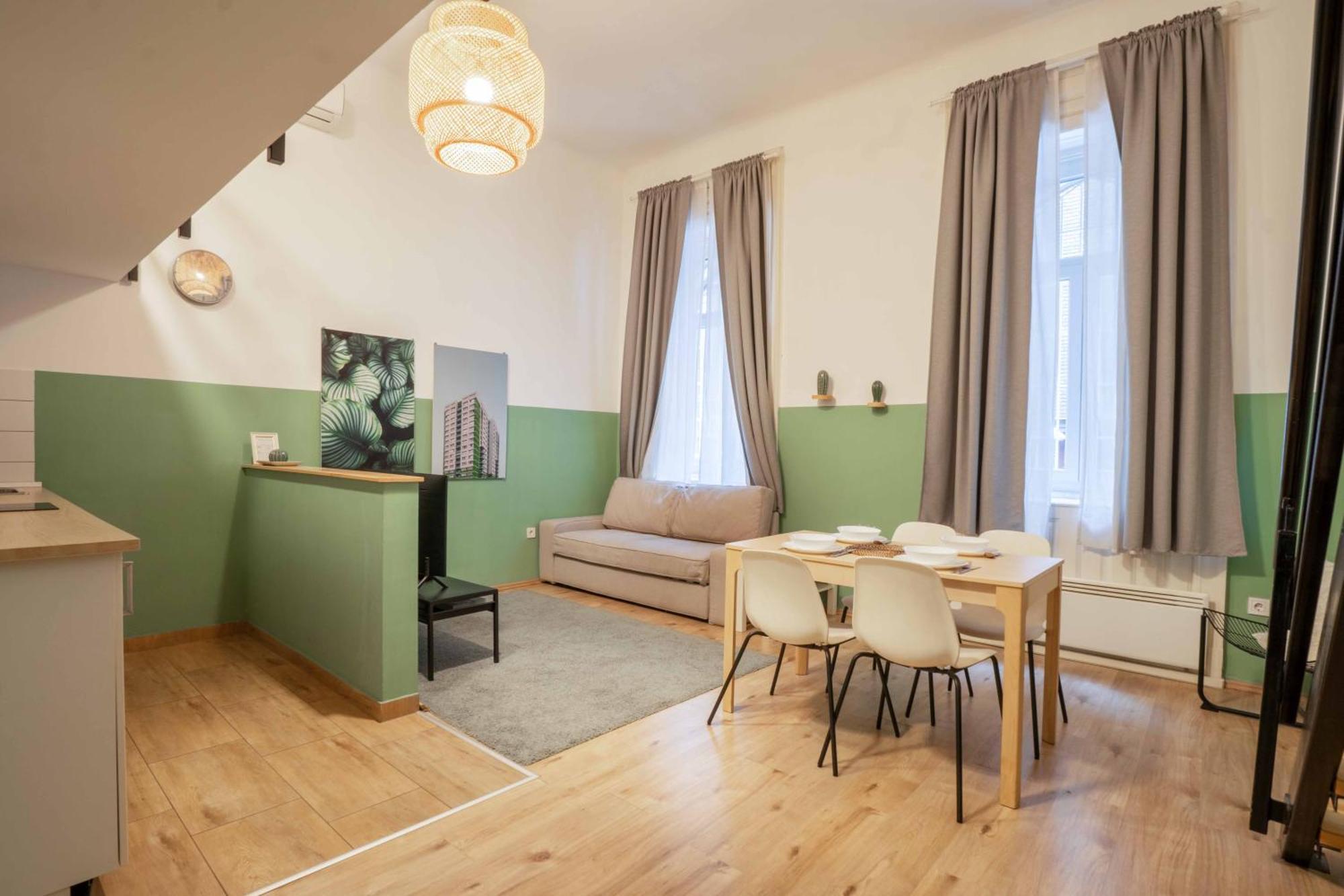 Cosy Studio In Terezvaros W41 Green Boedapest Buitenkant foto
